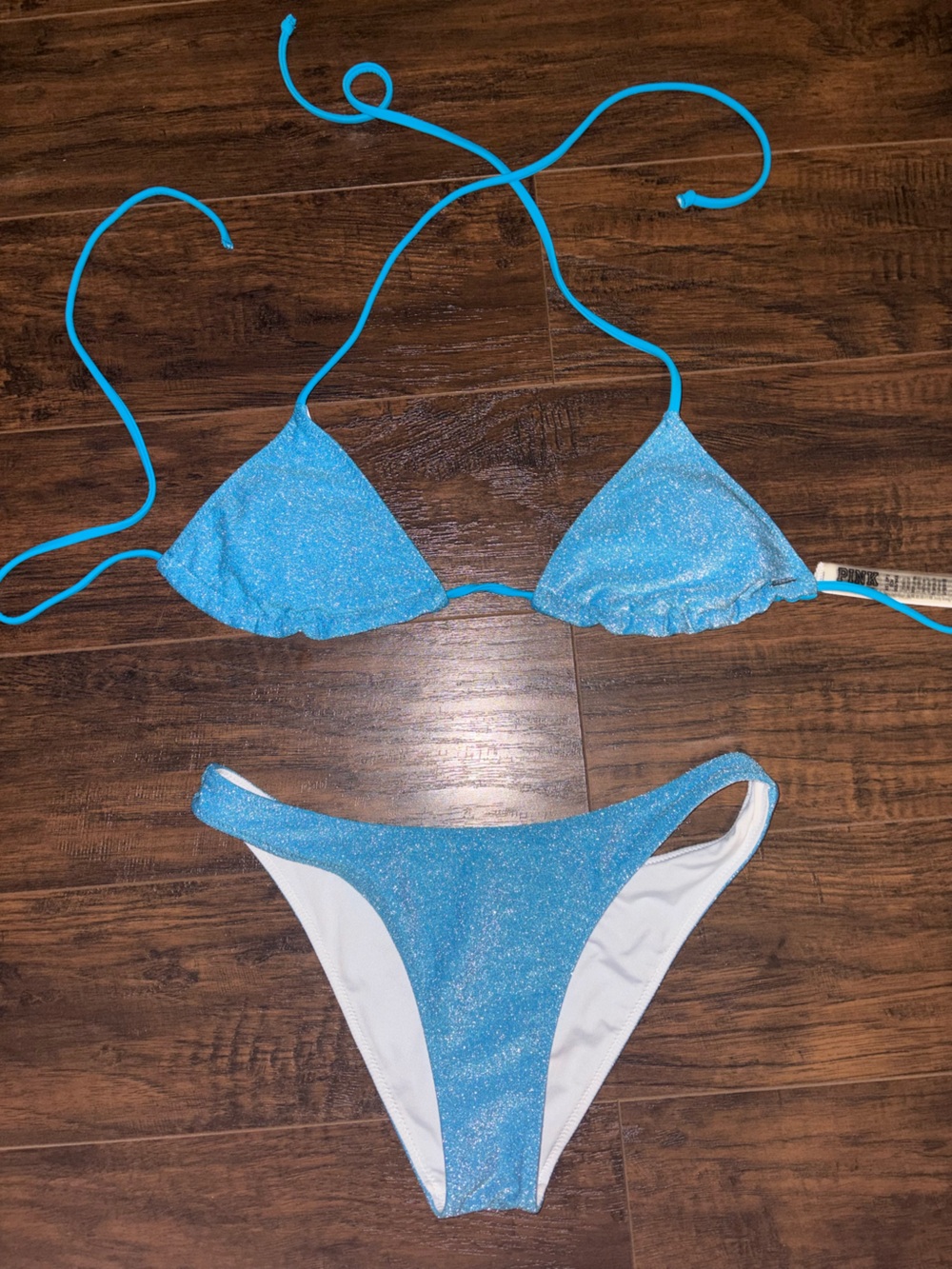 Sparkling Light Blue Bikini Set